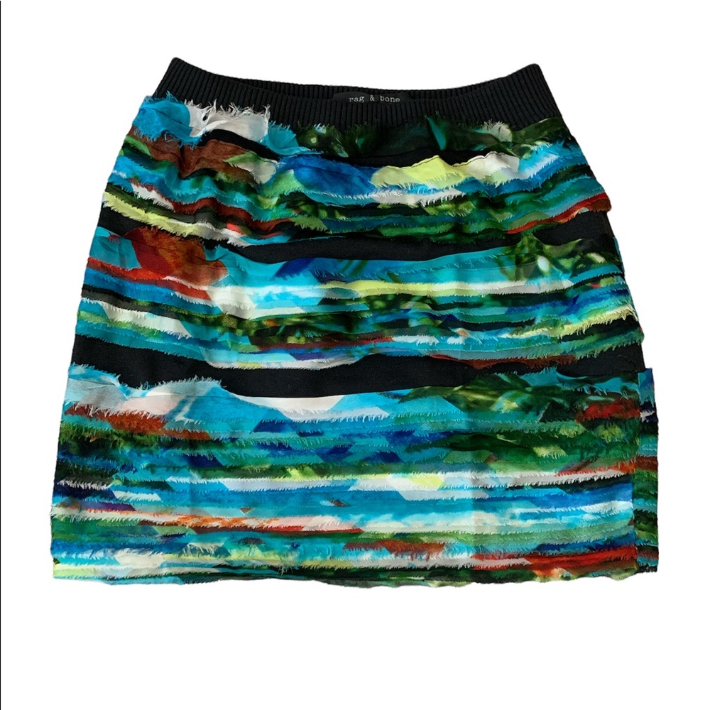 Rag & bone Harley Photo-Print skirt